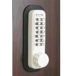 Lockey 2230DC Keyless Mechanical Digital Double Sided Combination Spring Latch Door Lock White